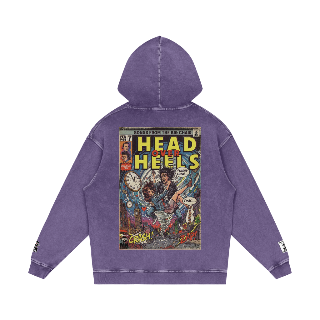 Head Over Heels - Snow Washed Loose Cotton Hoodie