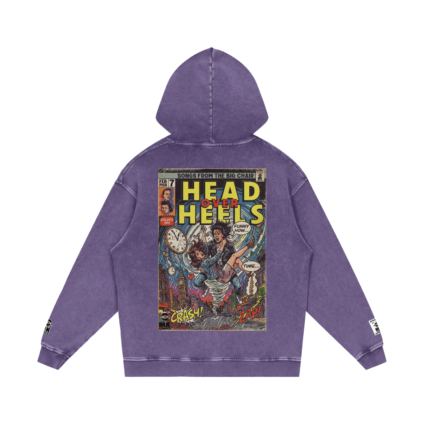 Head Over Heels - Snow Washed Loose Cotton Hoodie