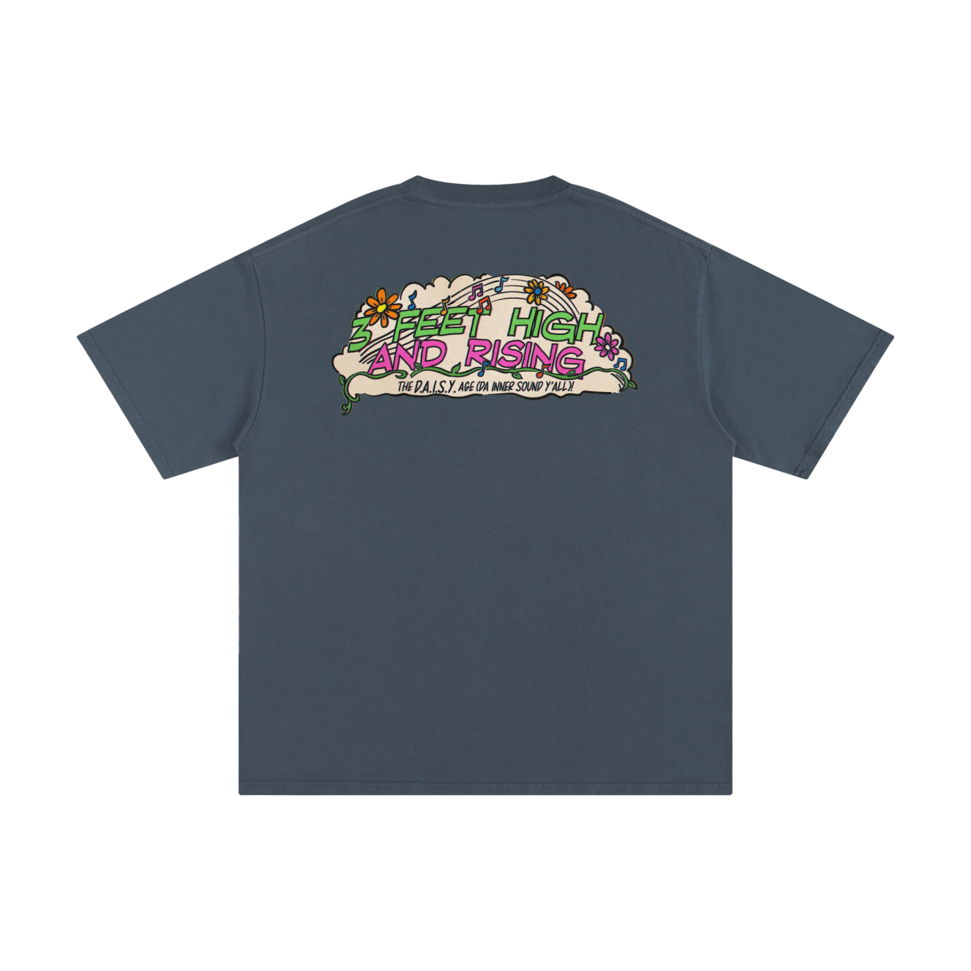 3 Feet High & Rising - Unisex Pure Cotton T-Shirt