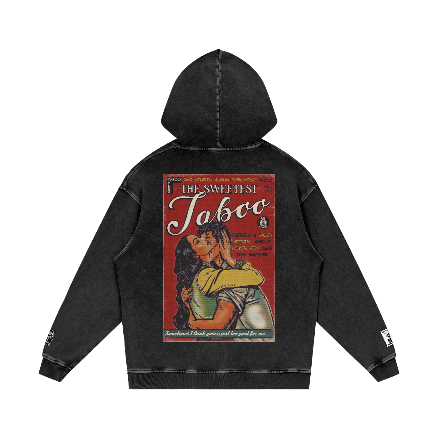 The Sweetest Taboo - Snow Washed Loose Cotton Hoodie