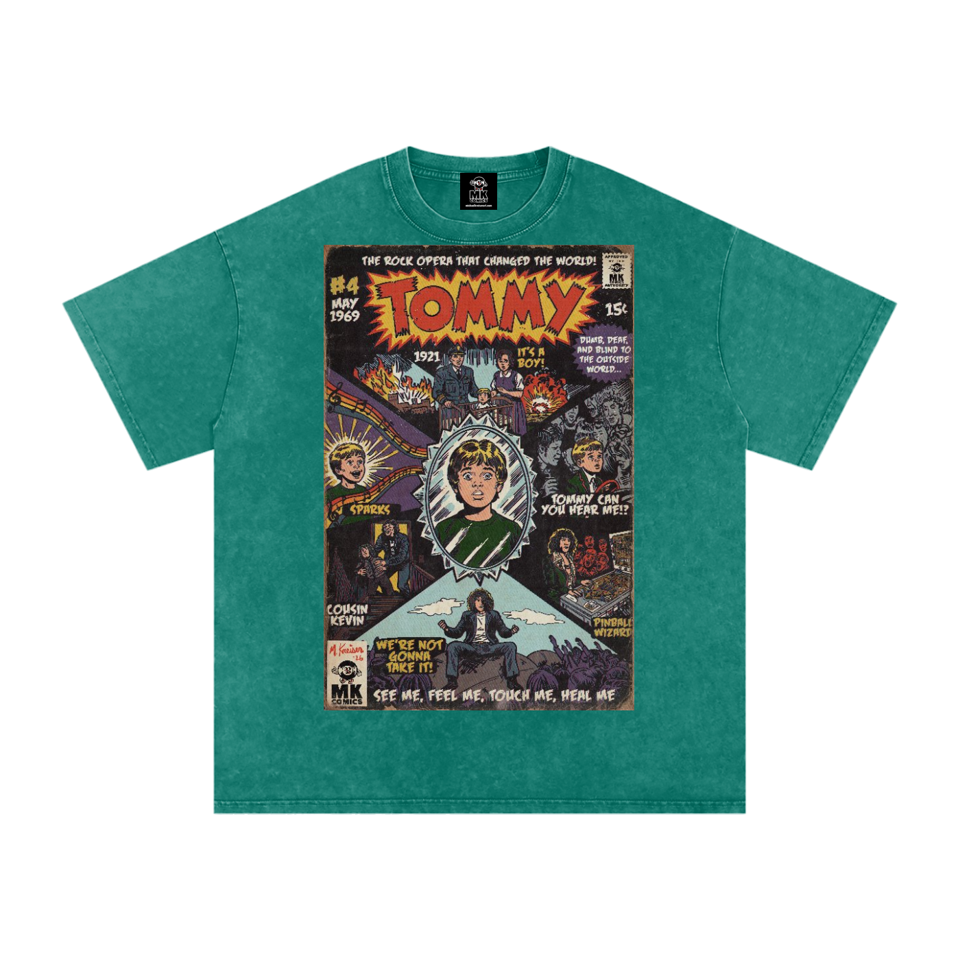 Tommy - Snow Washed Oversized Cotton T-Shirt