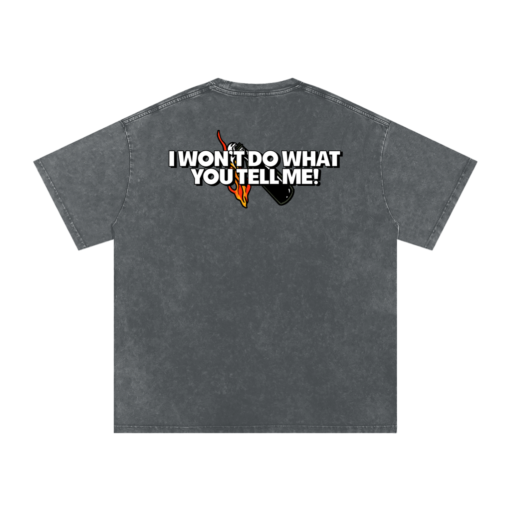 Killing in the Name - Snow Washed Oversized Cotton T-Shirt