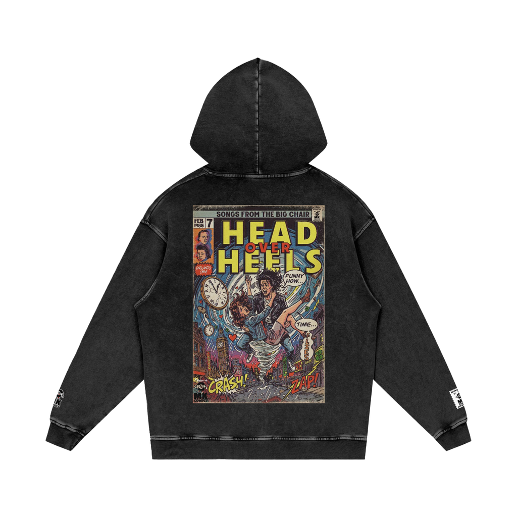 Head Over Heels - Snow Washed Loose Cotton Hoodie