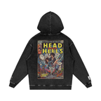 Head Over Heels - Snow Washed Loose Cotton Hoodie