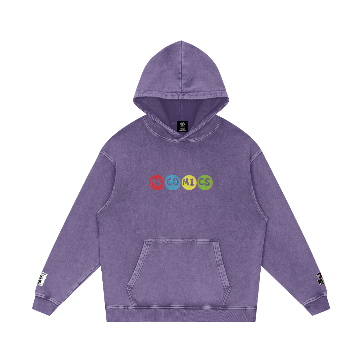 Twisted - Snow Washed Loose Cotton Hoodie