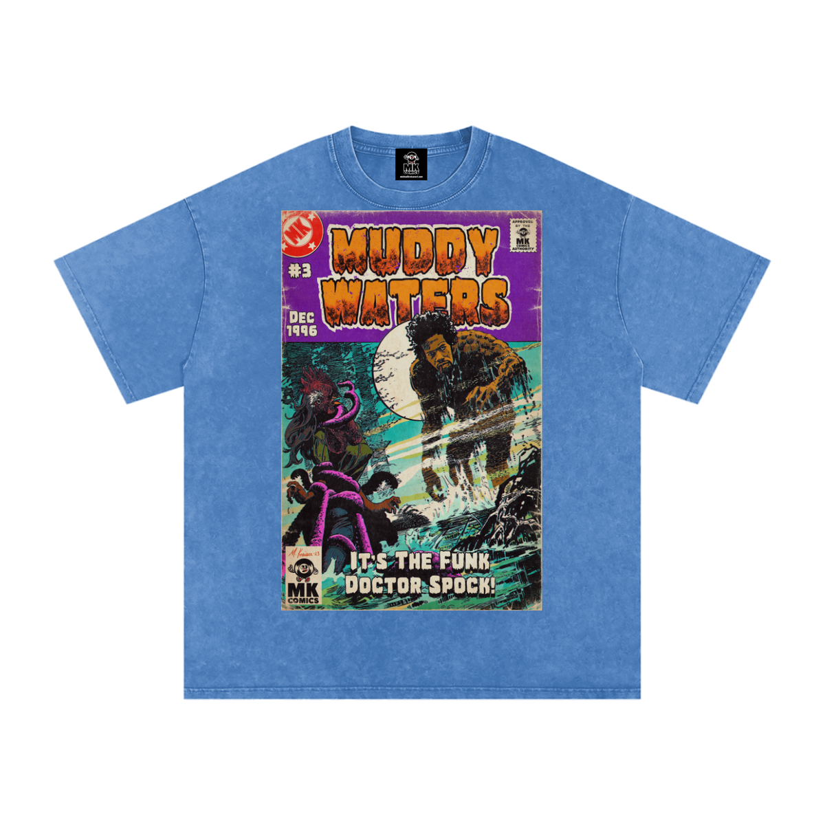 Muddy Waters - Snow Washed Oversized Cotton T-Shirt