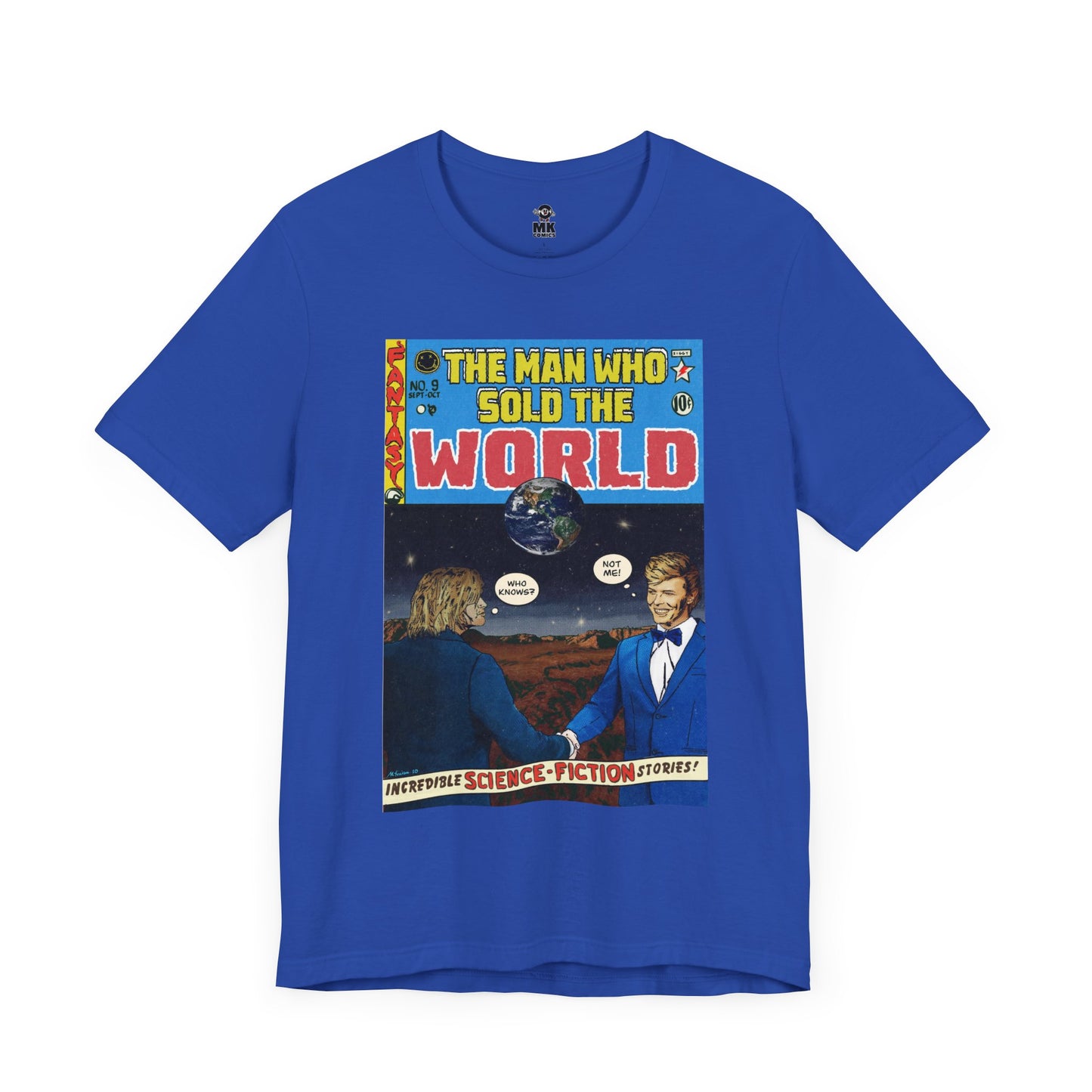 Bowie & Cobain - The Man Who Sold the World - Unisex Jersey Short Sleeve Tee