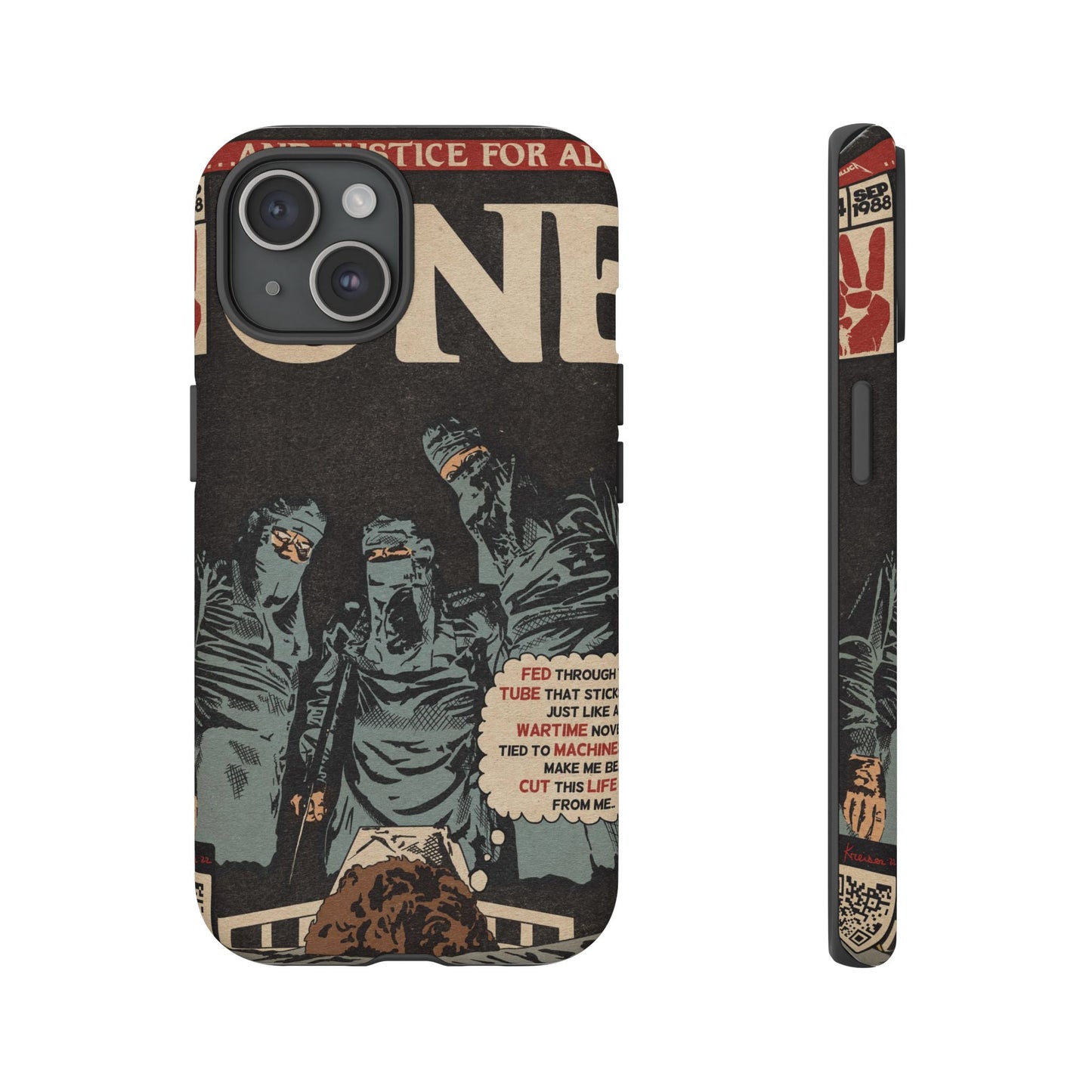 Metallica- One - Johnny Got His Gun Comic Book Art - Tough Phone Cases