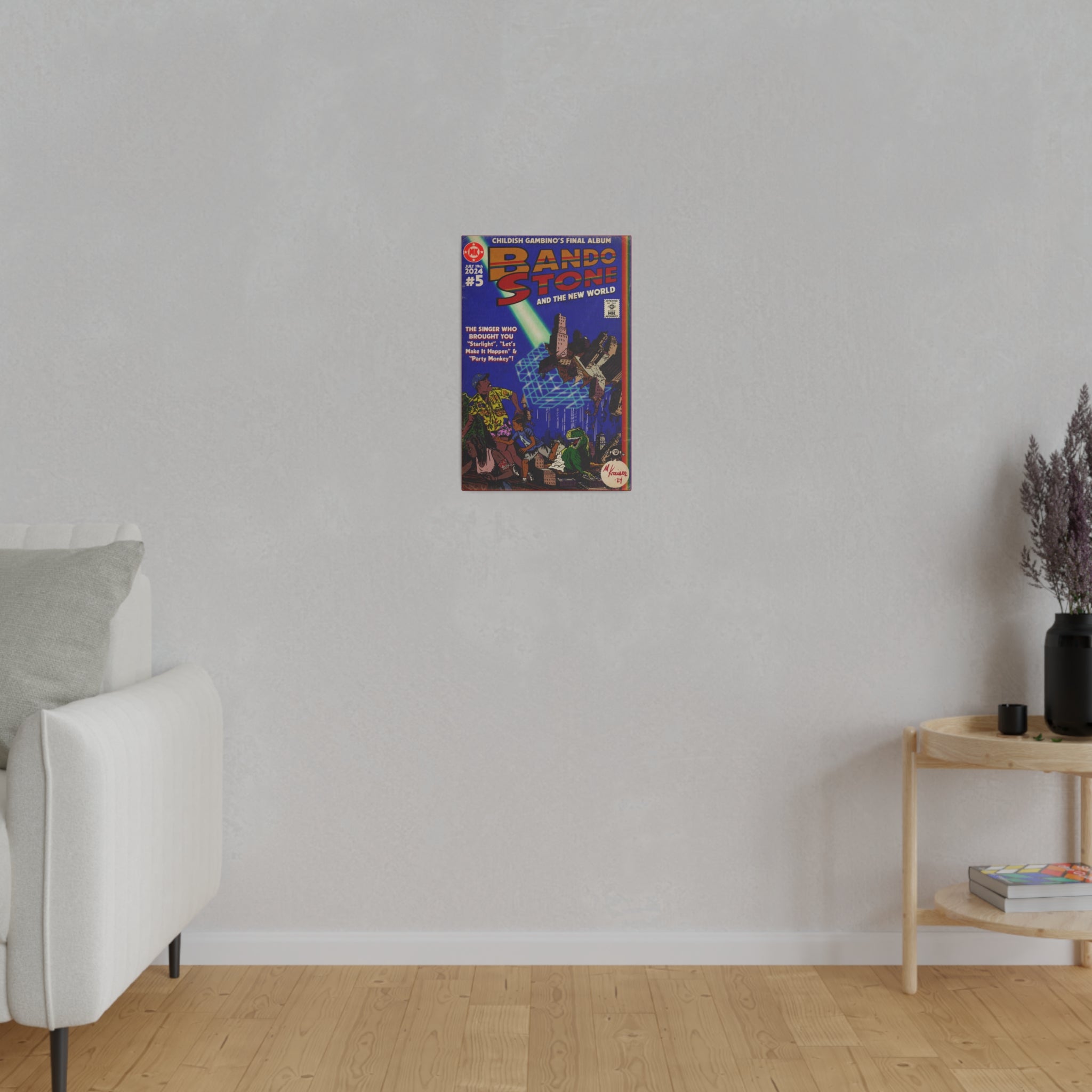 Bando Stone  - Matte Canvas, Stretched, 0.75"