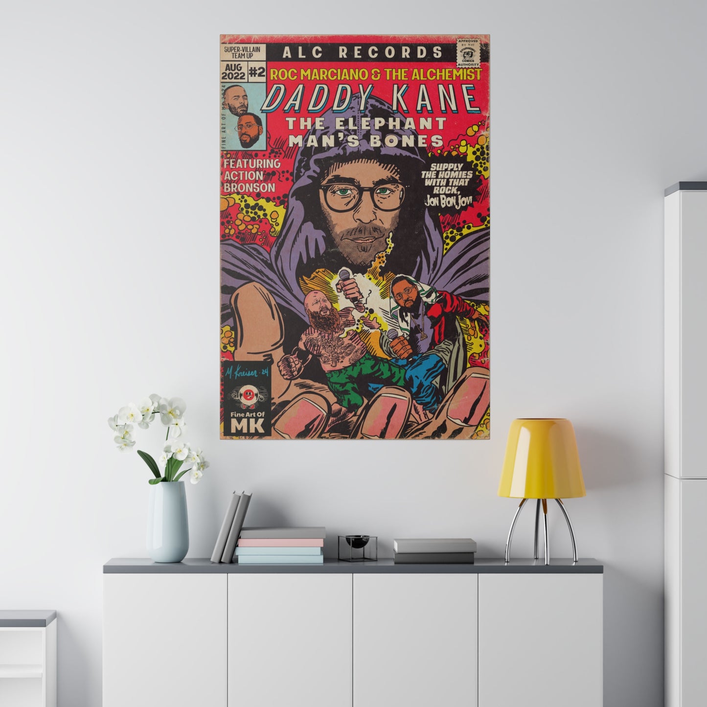 Daddy Kane -  Matte Canvas, Stretched, 0.75"