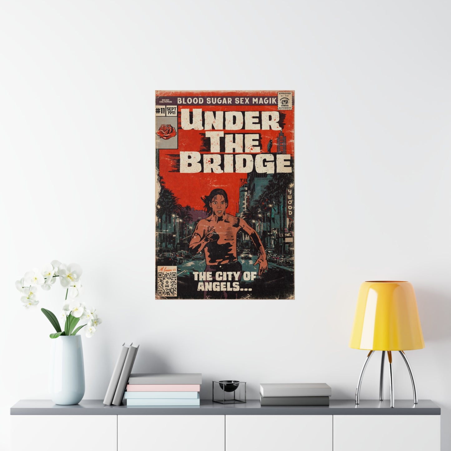 Red Hot Chili Peppers- Under The Bridge - Vertical Matte Poster