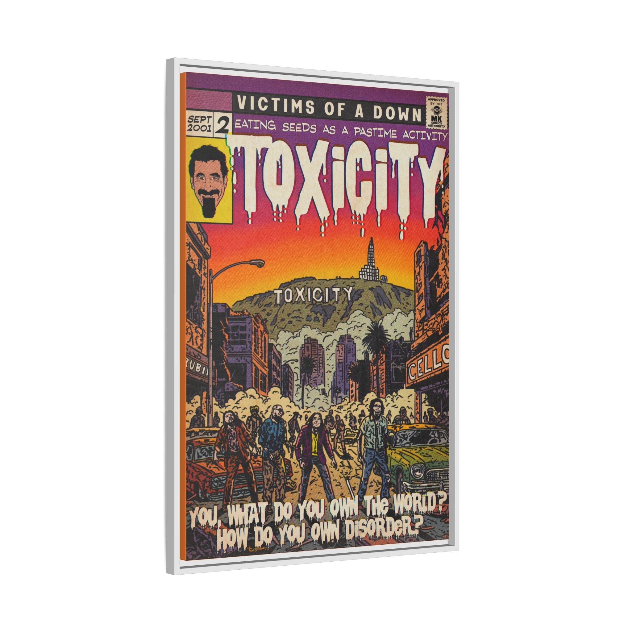 Toxicity - Matte Canvas, Framed (Multi-color)