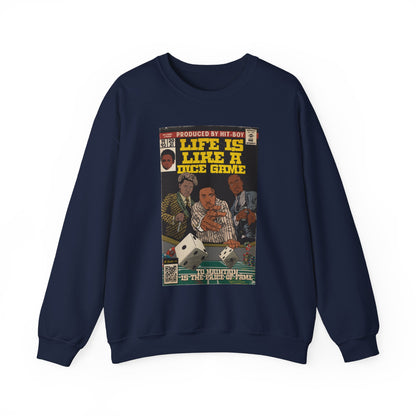 Nas, Cordae, & Freddie, Life Is Like A Dice Game - Unisex Heavy Blend™ Crewneck Sweatshirt