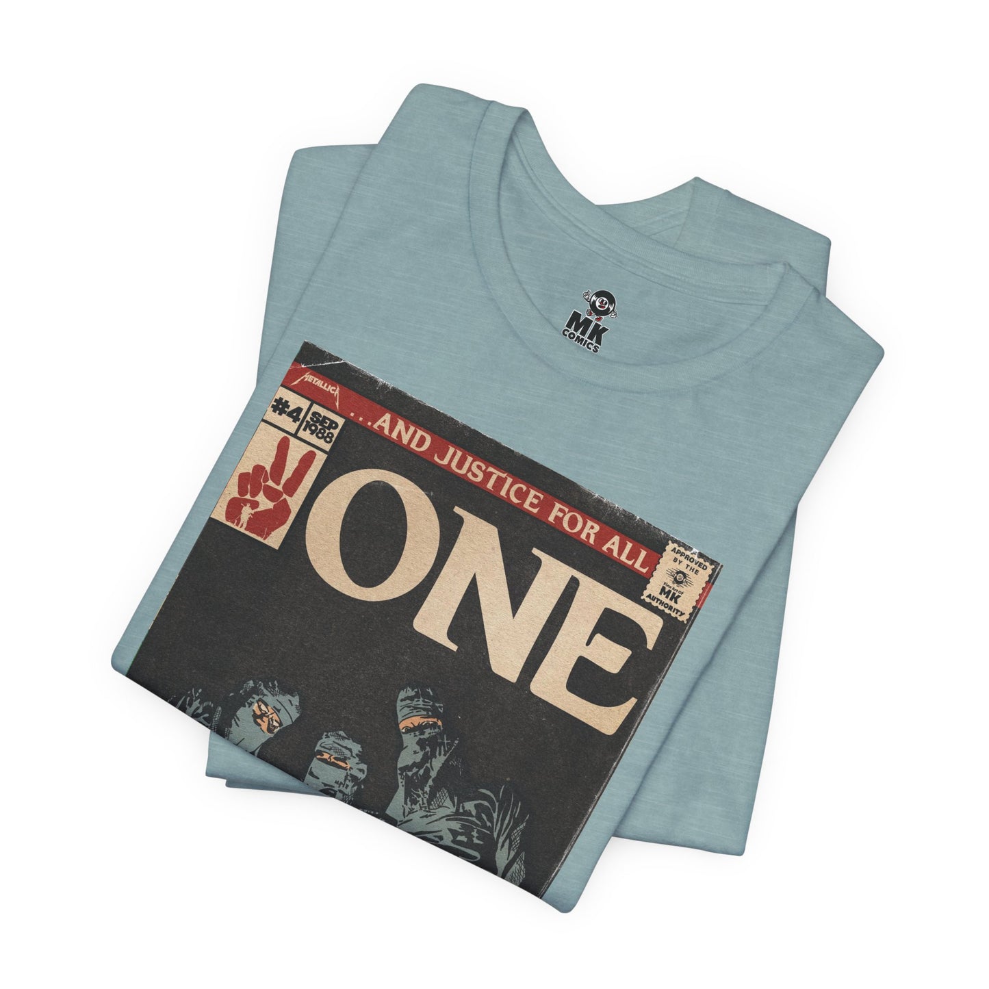 Metallica- One - Comic Book Art - Unisex Jersey Short Sleeve Tee