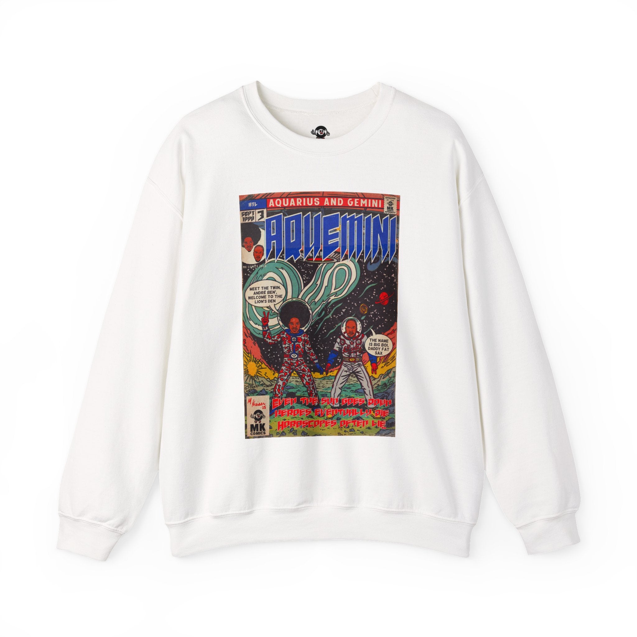 Aquemini - Comic Book Art - Unisex Heavy Blend™ Crewneck Sweatshirt