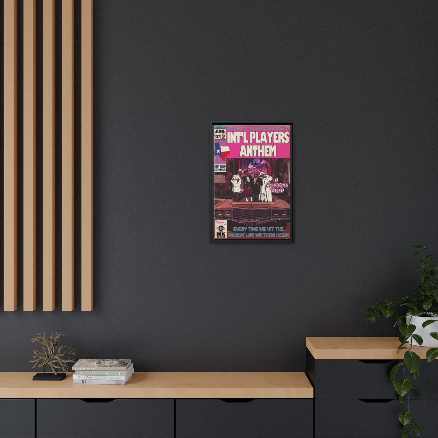 Int’l Players Anthem - Matte Canvas, Framed (Multi-color)