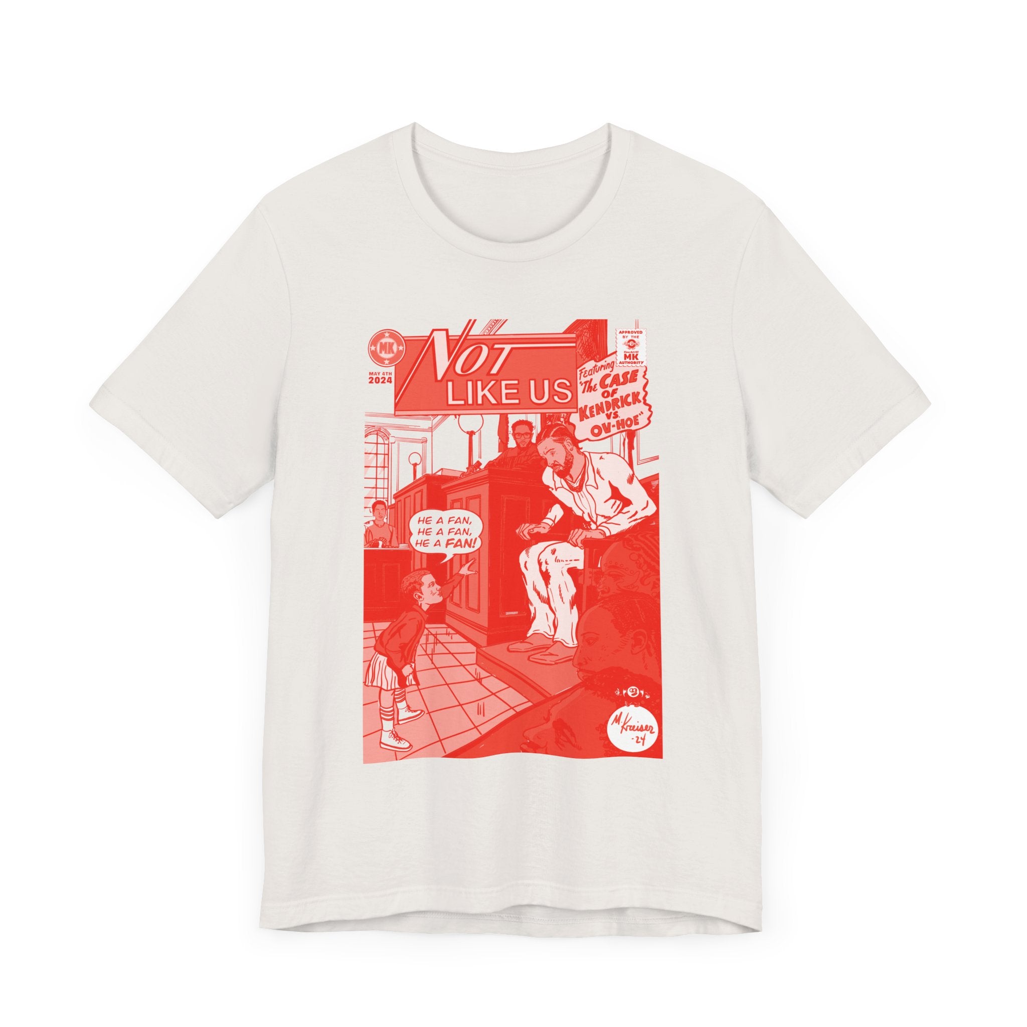 Not Like Us - RED VARIANT - Unisex Jersey Short Sleeve Tee