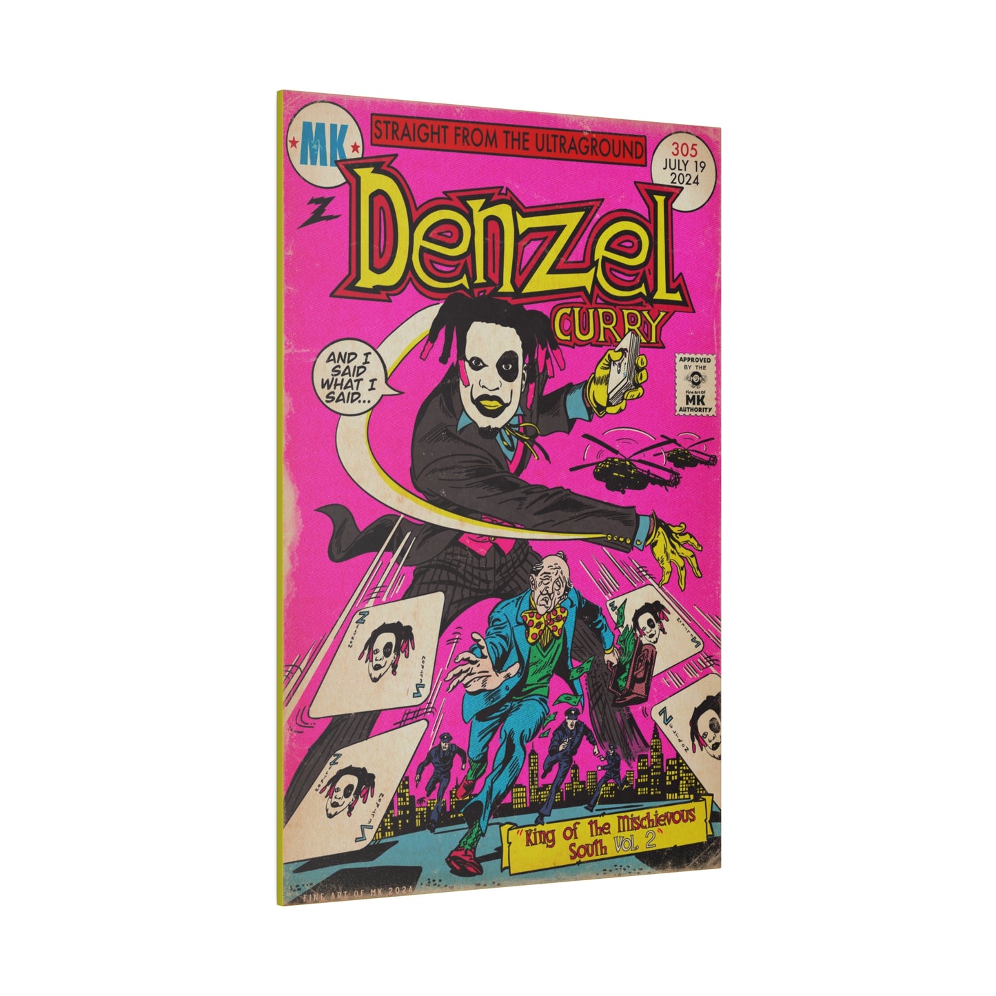 Denzel Curry - King of the Mischievous South 2 - Matte Canvas, Stretched, 0.75"
