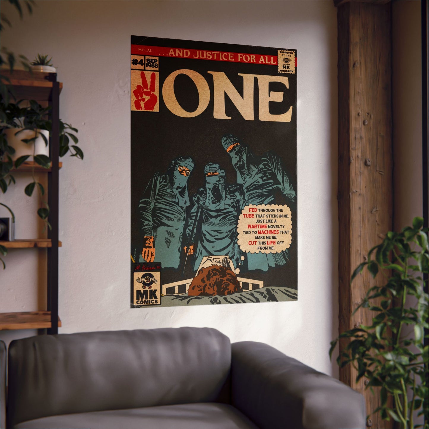 One - Comic Book Art - Vertical Matte Poster