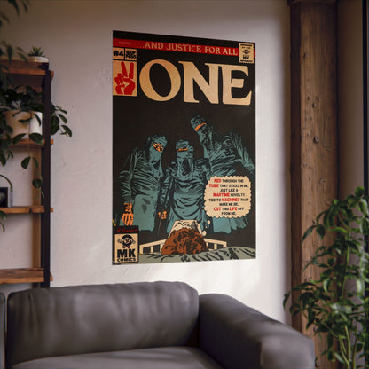 One - Comic Book Art - Vertical Matte Poster