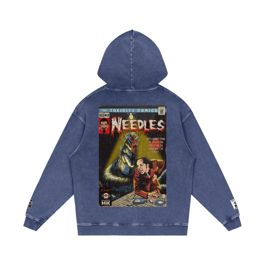 Needles - Snow Washed Loose Cotton Hoodie