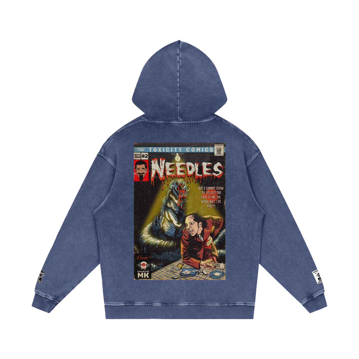 Needles - Snow Washed Loose Cotton Hoodie