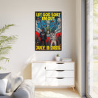 Let God Sort Em Out - Matte Canvas, Framed (Multi-color)