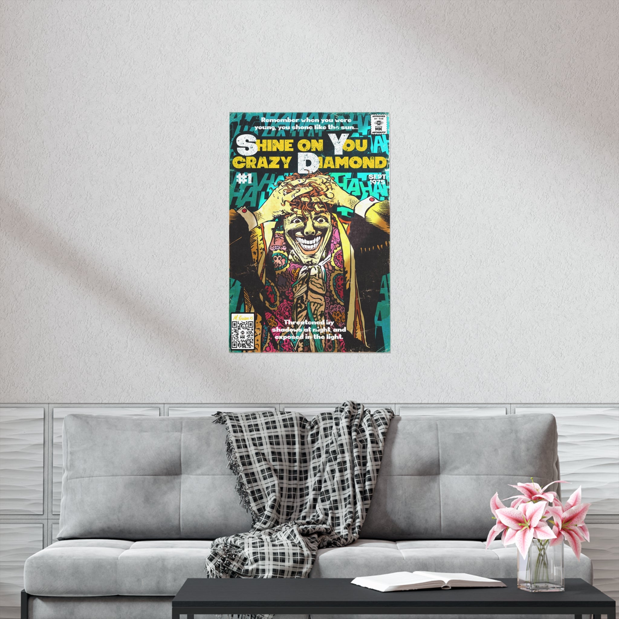 Shine on You crazy Diamond -  Vertical Matte Poster