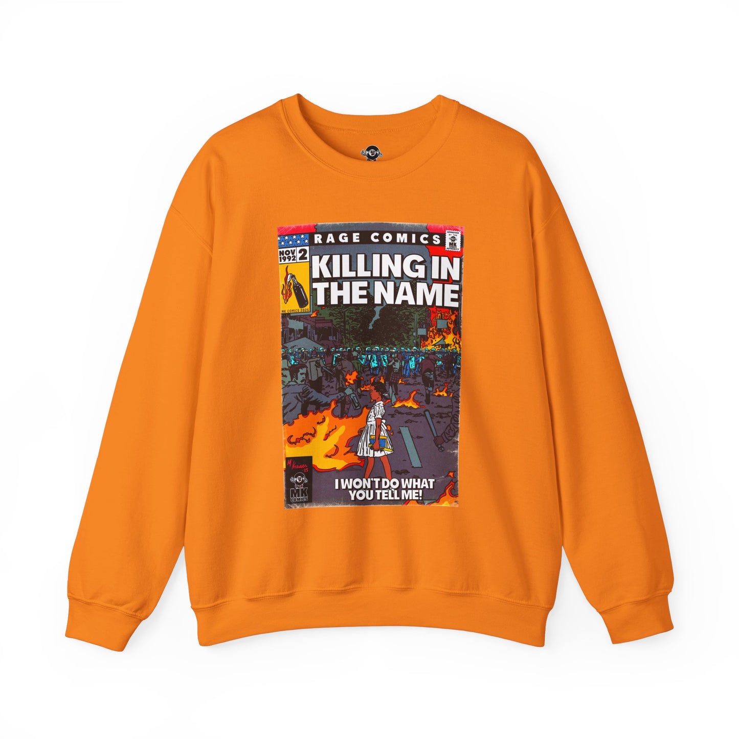Rage - Killing In the Name - Unisex Heavy Blend™ Crewneck Sweatshirt