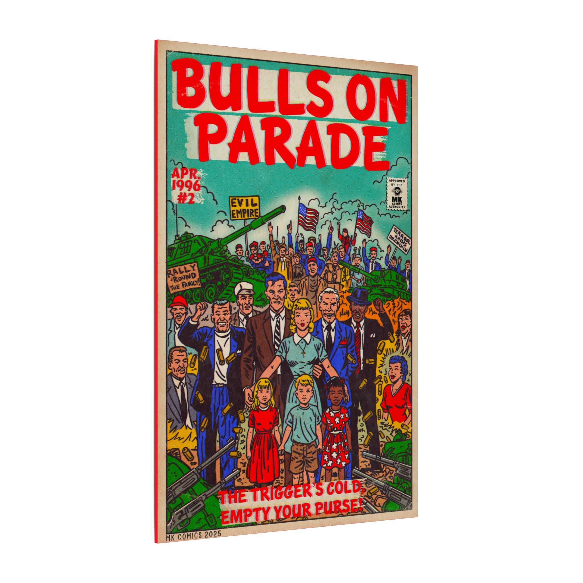 Bulls Parade -Matte Canvas, Stretched, 0.75" (Multi-Size)
