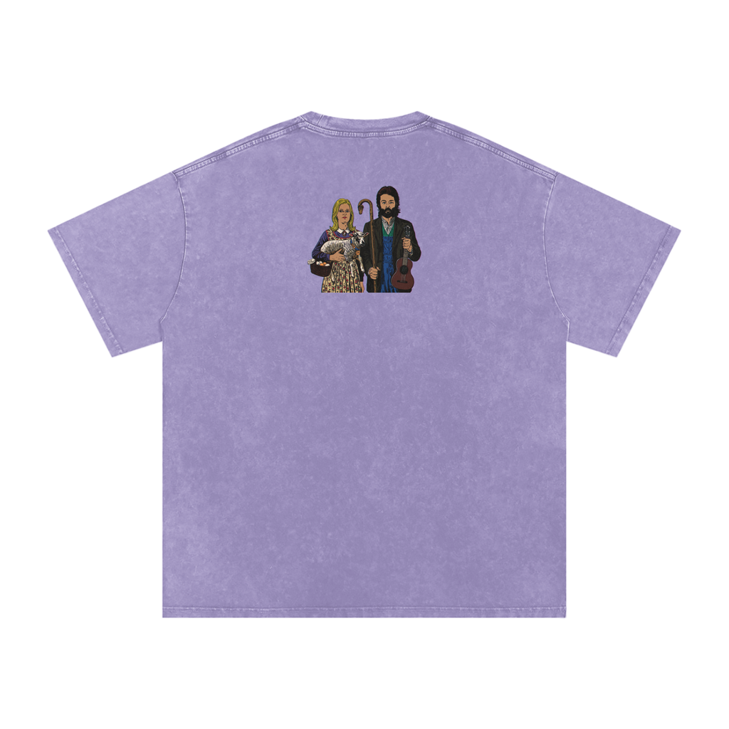 Ram - Snow Washed Oversized Cotton T-Shirt