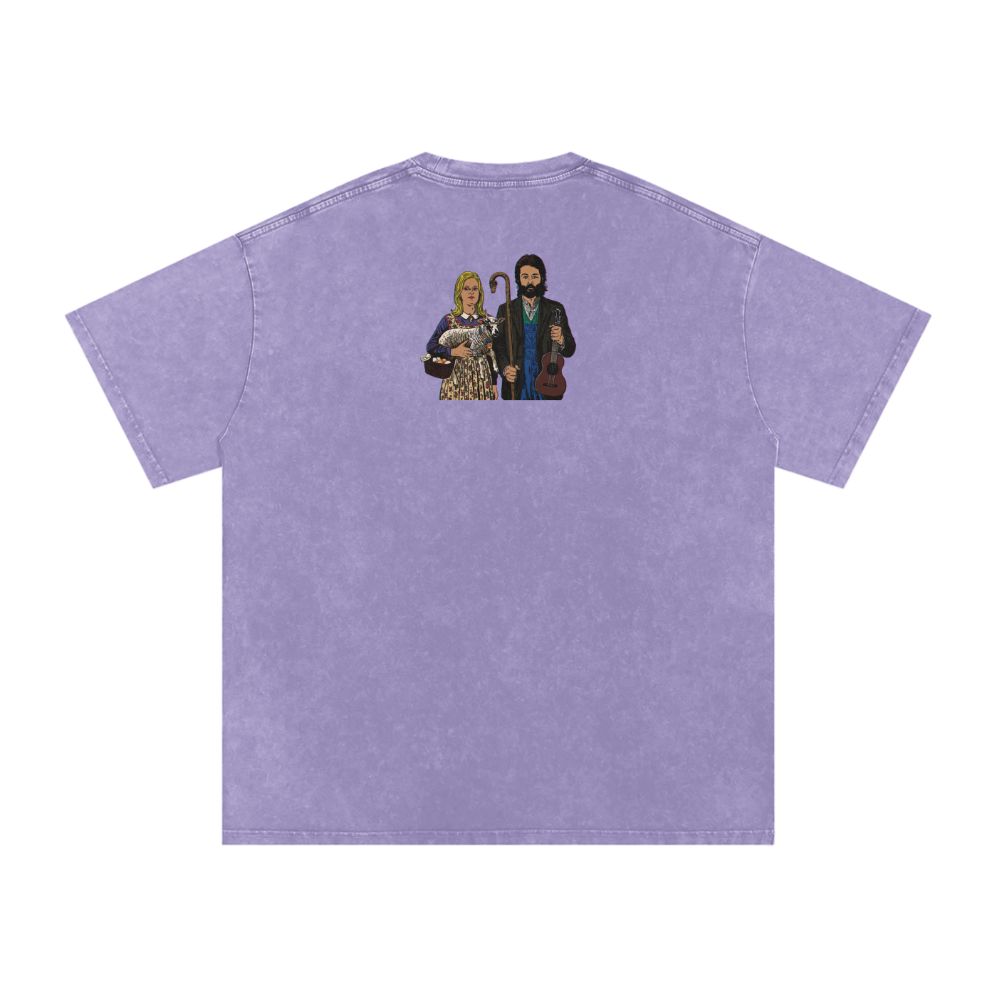 Ram - Snow Washed Oversized Cotton T-Shirt