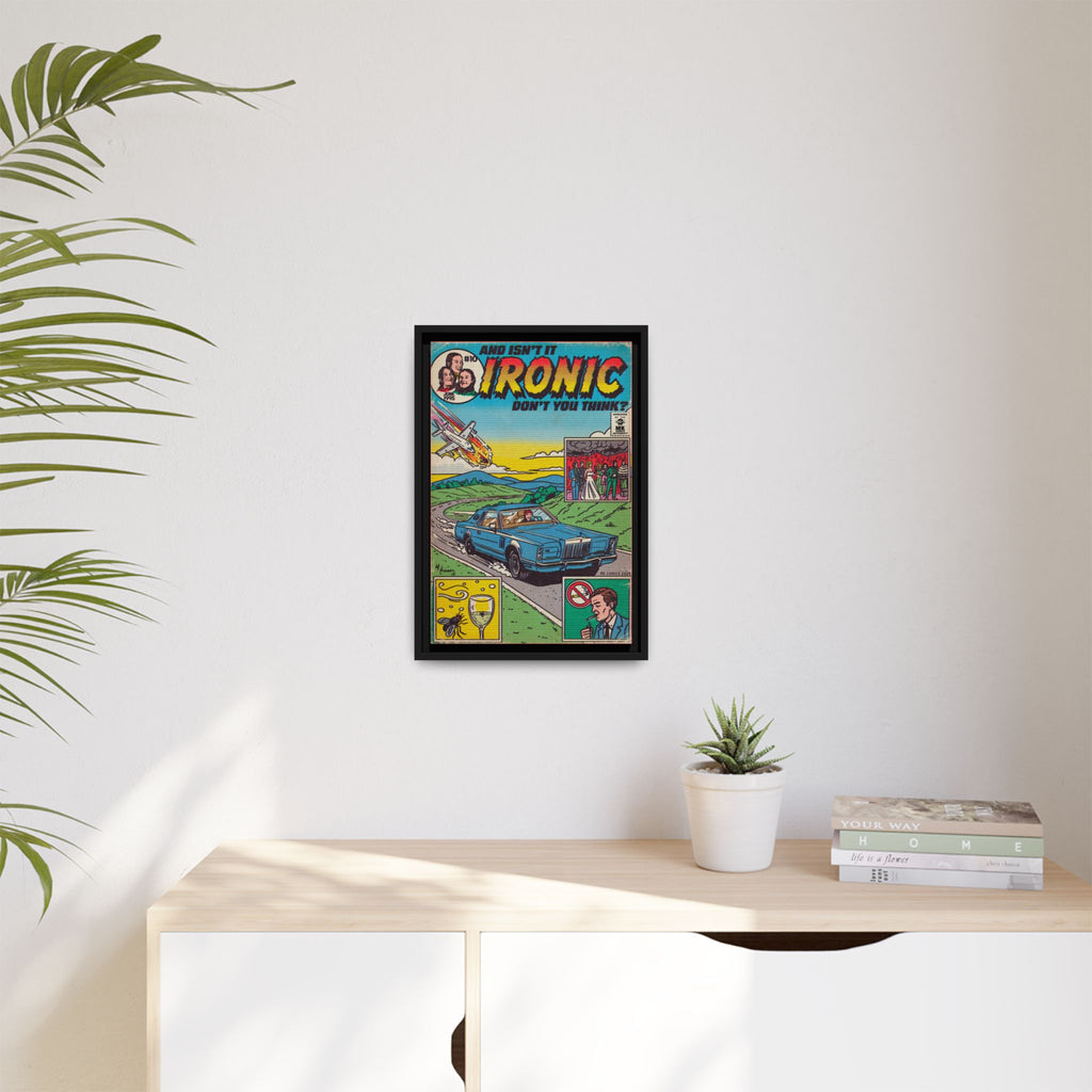 Ironic - Matte Canvas, Framed (Multi-color)
