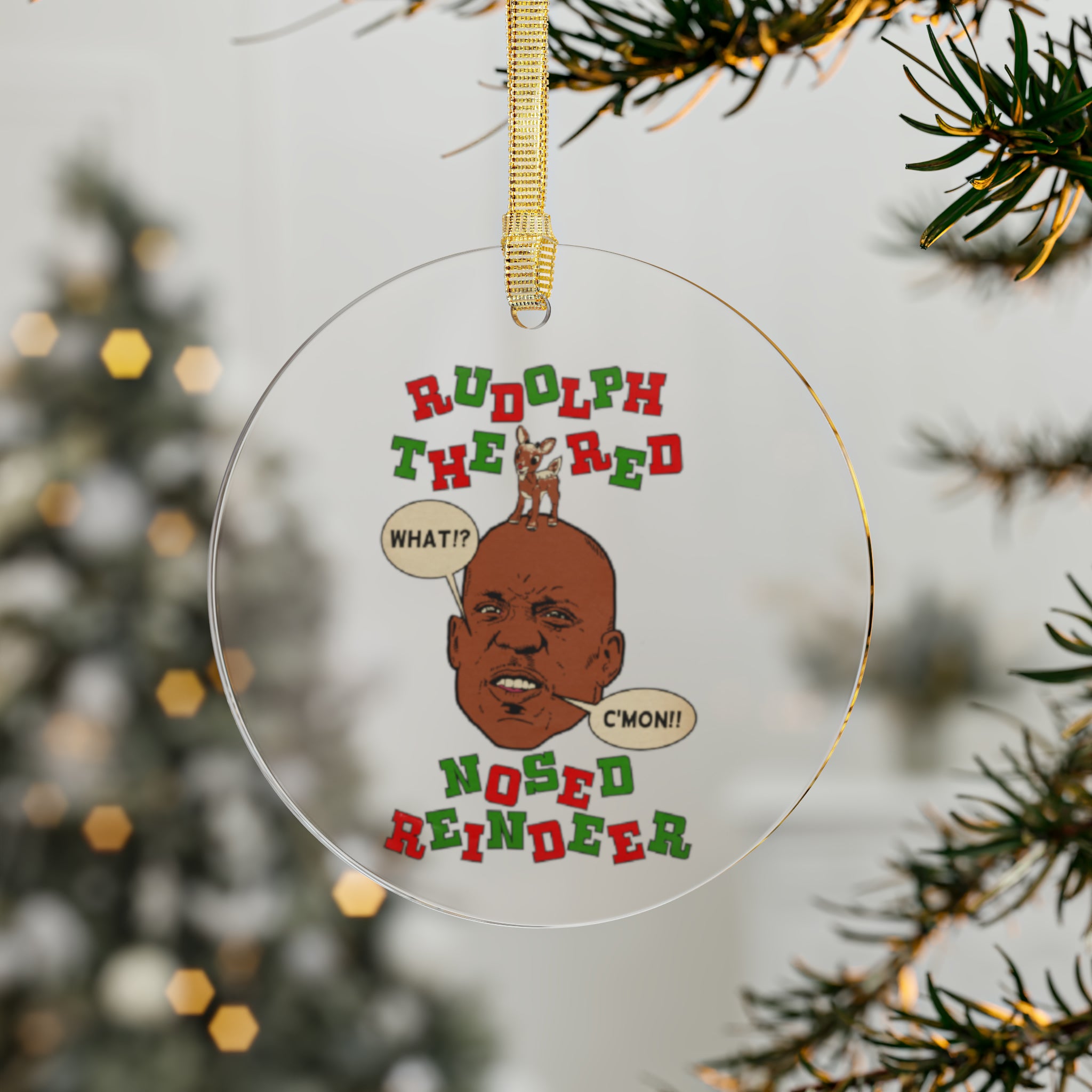 Dmx Rudolf DMX - Rudolph - Christmas - Acrylic Ornaments – Fine Art Of MK