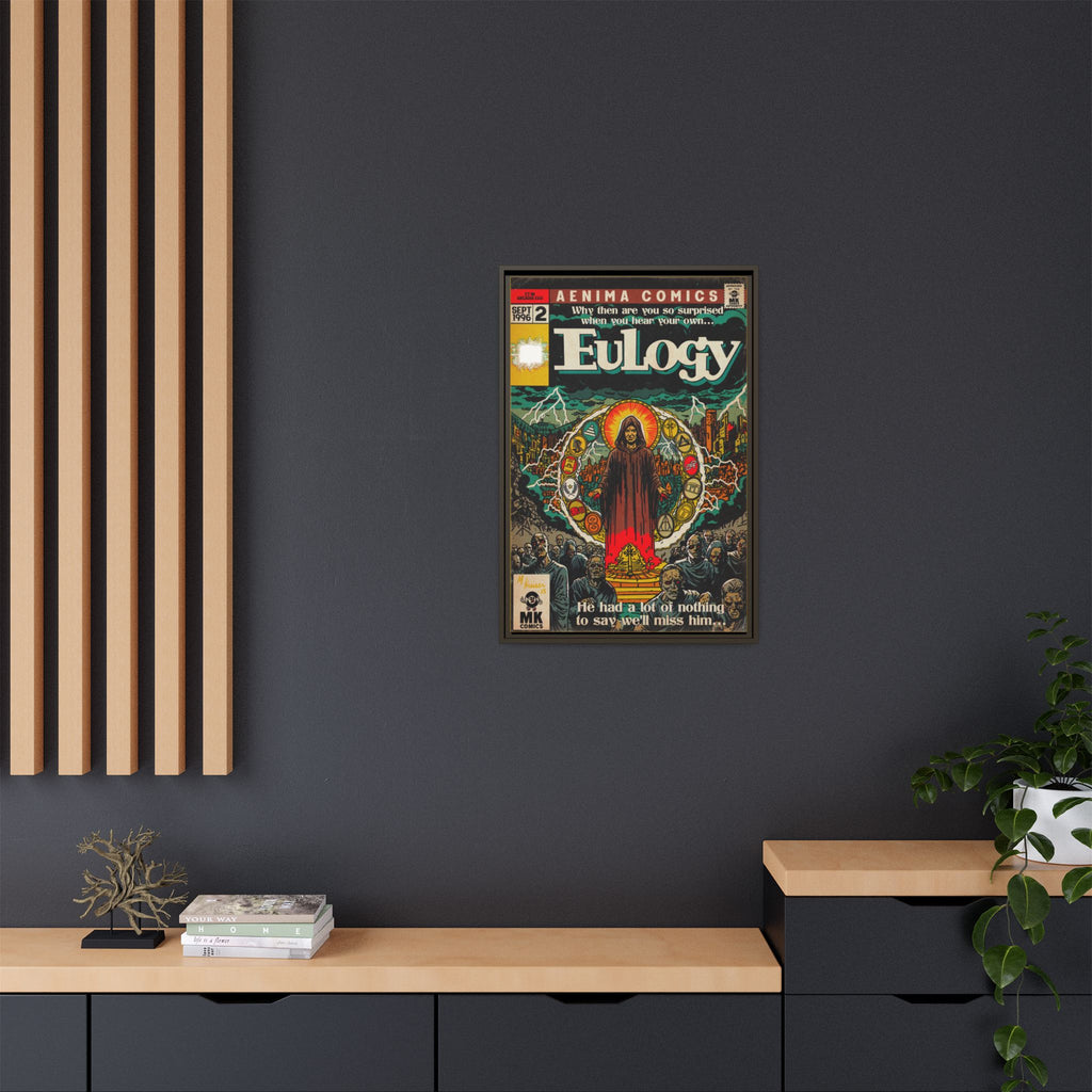 Eulogy - Matte Canvas, Framed (Multi-color)