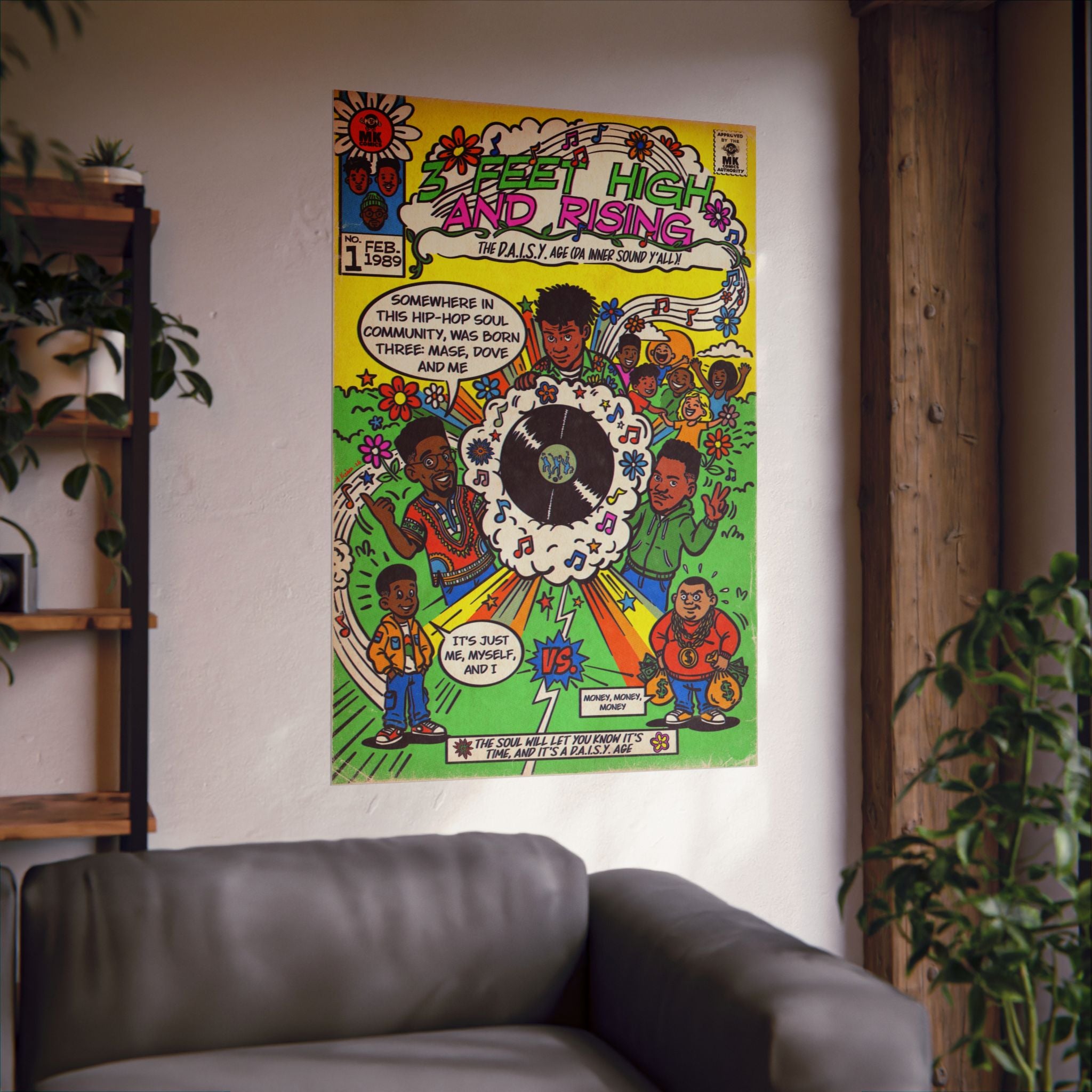 3 Feet High & Rising - Matte Vertical Posters