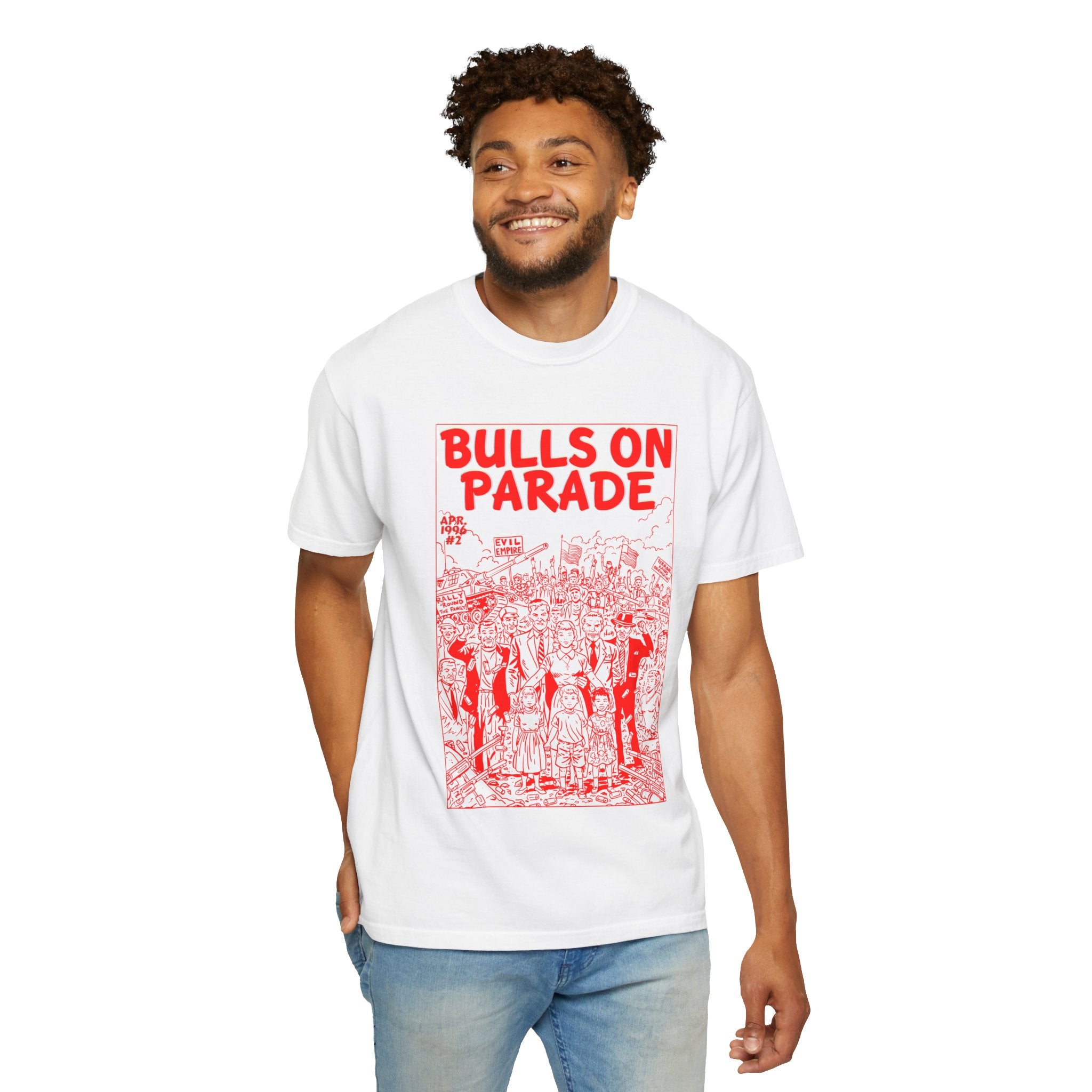 Bulls Parade - RED - Unisex Comfort Colors T-shirt