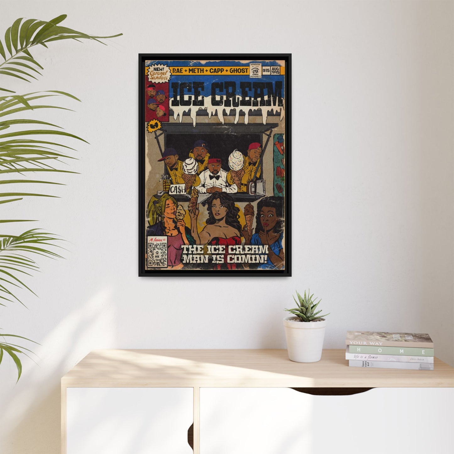 Raekwon- Ice Cream - Gallery Canvas Wraps, Vertical Frame