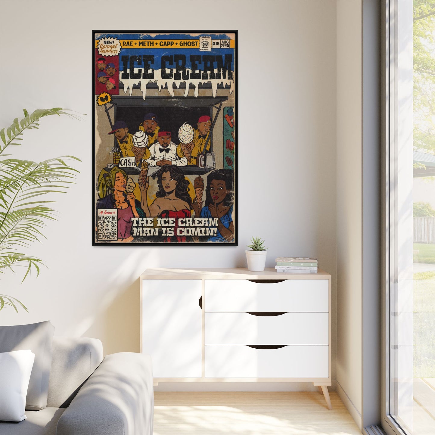 Raekwon- Ice Cream - Gallery Canvas Wraps, Vertical Frame