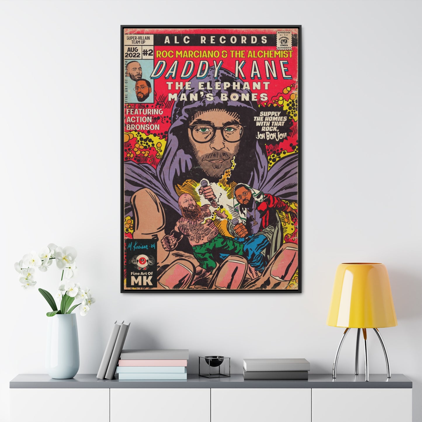 Roc Marciano, Alchemist, Action Bronson - Daddy Kane -  Gallery Canvas Wraps, Vertical Frame