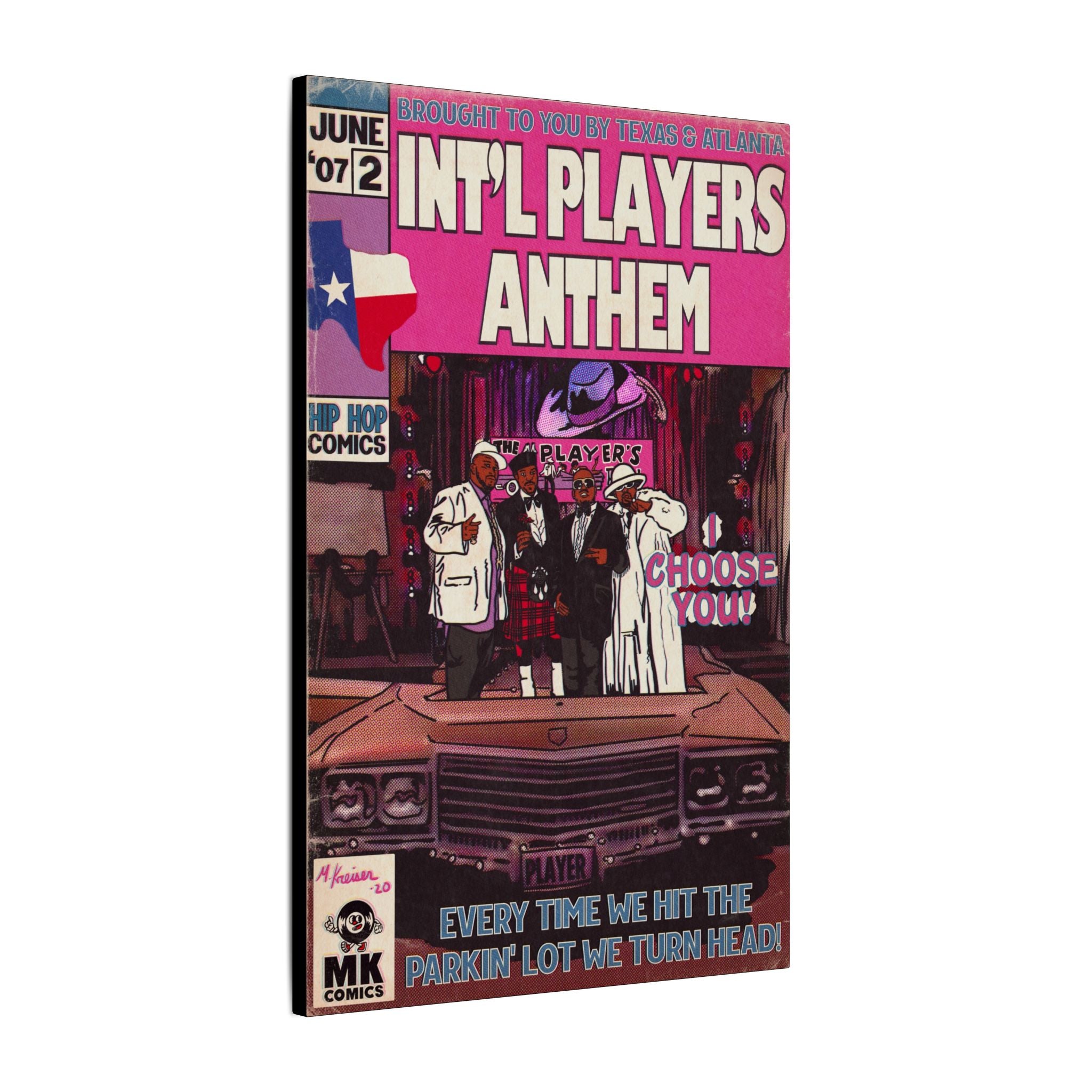 Int’l Players Anthem - Matte Canvas, Stretched, 0.75"