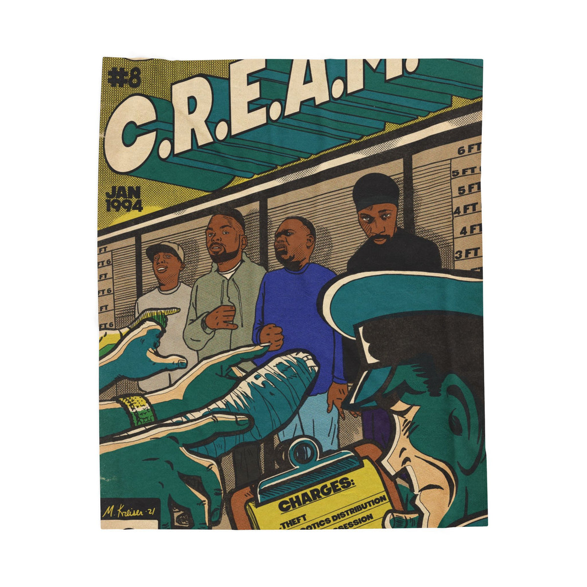 C.R.E.A.M - Velveteen Plush Blanket