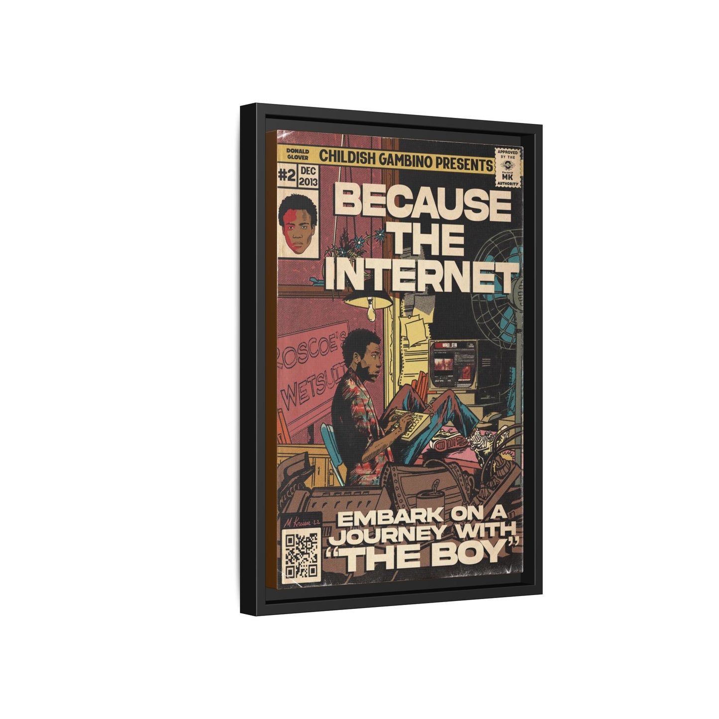 Childish Gambino - Because the Internet - Gallery Canvas Wraps, Vertical Frame
