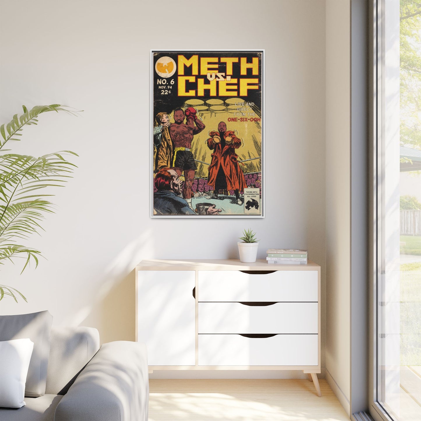 Method Man & Raekwon - Meth vs. Chef - Gallery Canvas Wraps, Vertical Frame