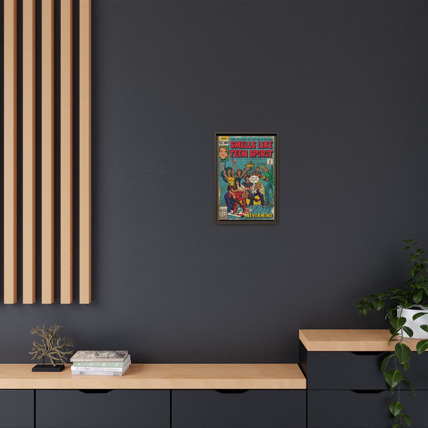 Nirvana - Smells Like Teen Spirit -  Gallery Canvas Wraps, Vertical Frame