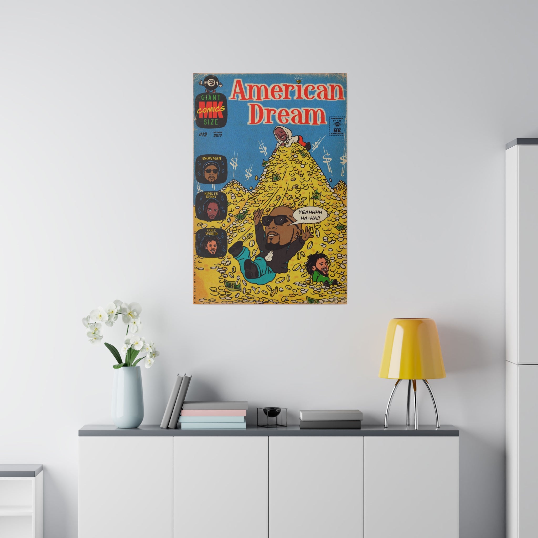 American Dream - Matte Canvas, Stretched, 0.75"