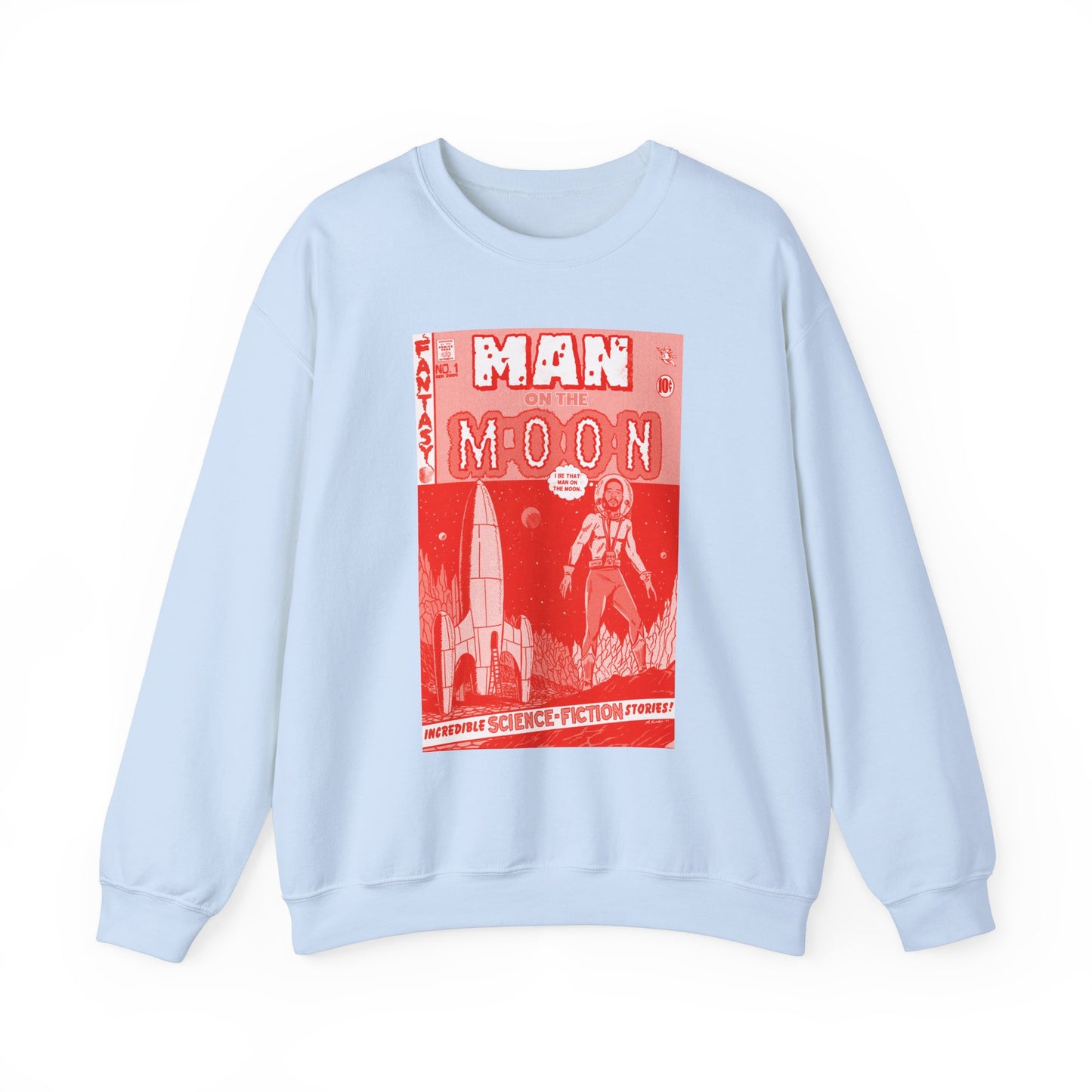Kid Cudi - Man on the Moon - RED VARIANT - Unisex Heavy Blend™ Crewneck Sweatshirt