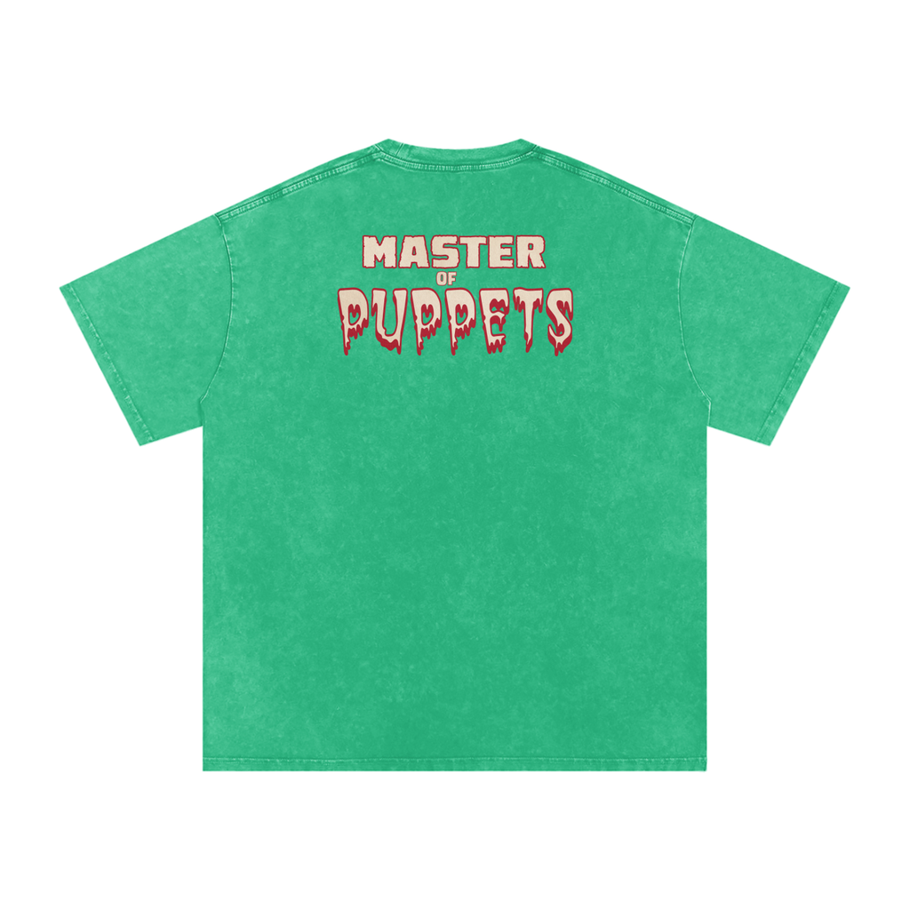 Master of Puppets - Snow Washed Oversized Cotton T-Shirt