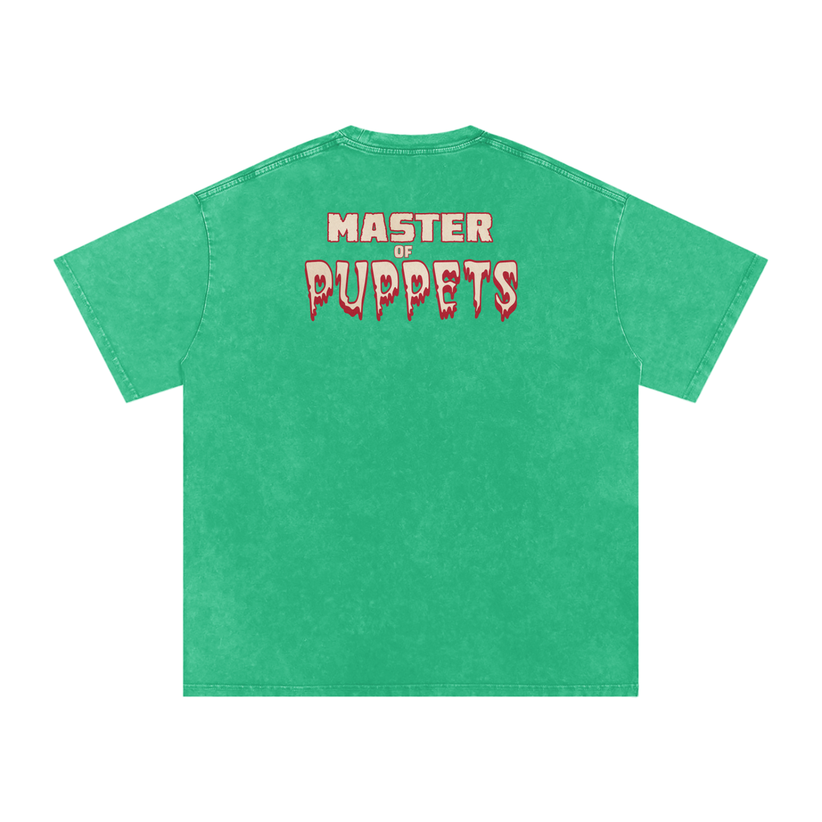 Master of Puppets - Snow Washed Oversized Cotton T-Shirt