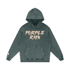 Purple Rain - Snow Washed Loose Cotton Hoodie